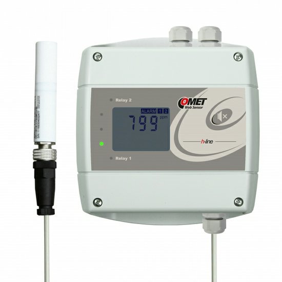 COMET Snímač CO2 s výstupem Ethernet a dvěma relé