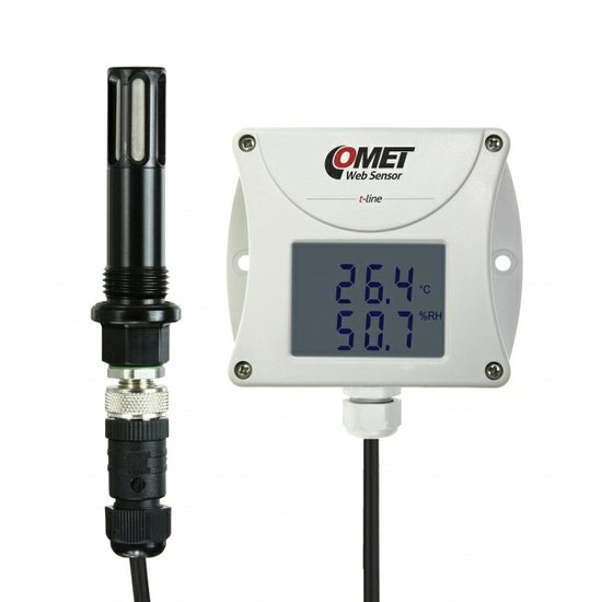 COMET Web Sensor - snímač teploty a vlhkosti se sondou do tlaku s výstupem Ethernet