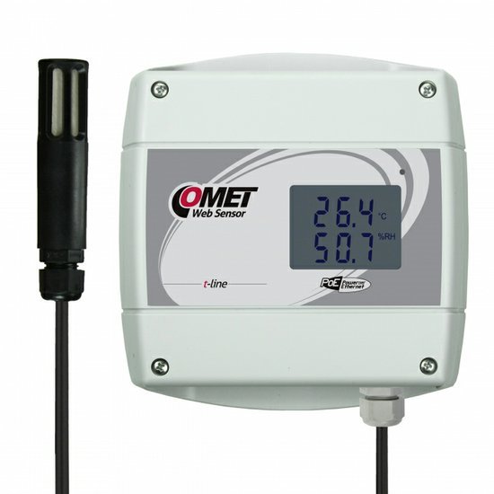 COMET Web Sensor s PoE - snímač teploty a vlhkosti s výstupem Ethernet