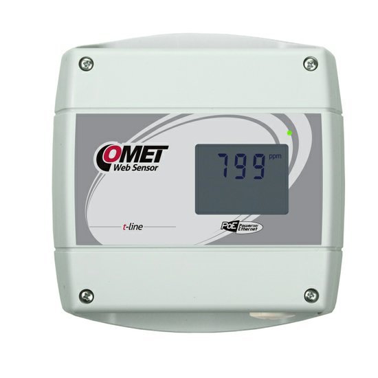 COMET WebSensor s PoE - snímač koncentrace CO2 s výstupem Ethernet