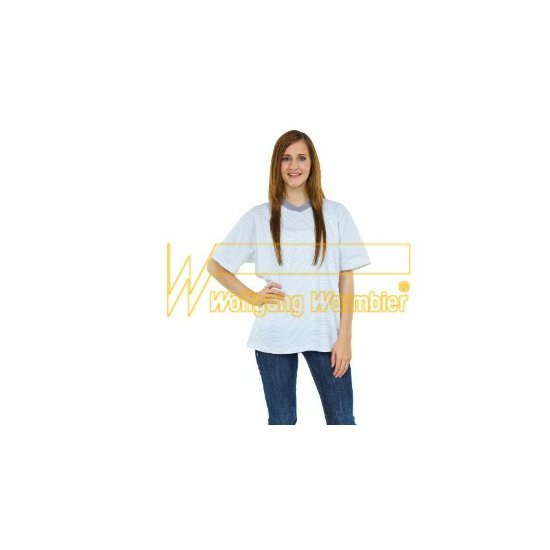 Warmbier Tričko s V-výstrihom, biela, veľkosť 4XL