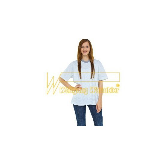 Warmbier Tričko s V-výstrihom, biela, veľkosť 5XL